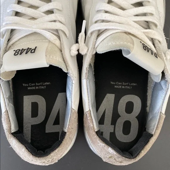 P448 Women's Thea Lace-Up Low-Top Platform Sneakers Sz 41 (10-10.5) Street Chic - Picture 4 of 16